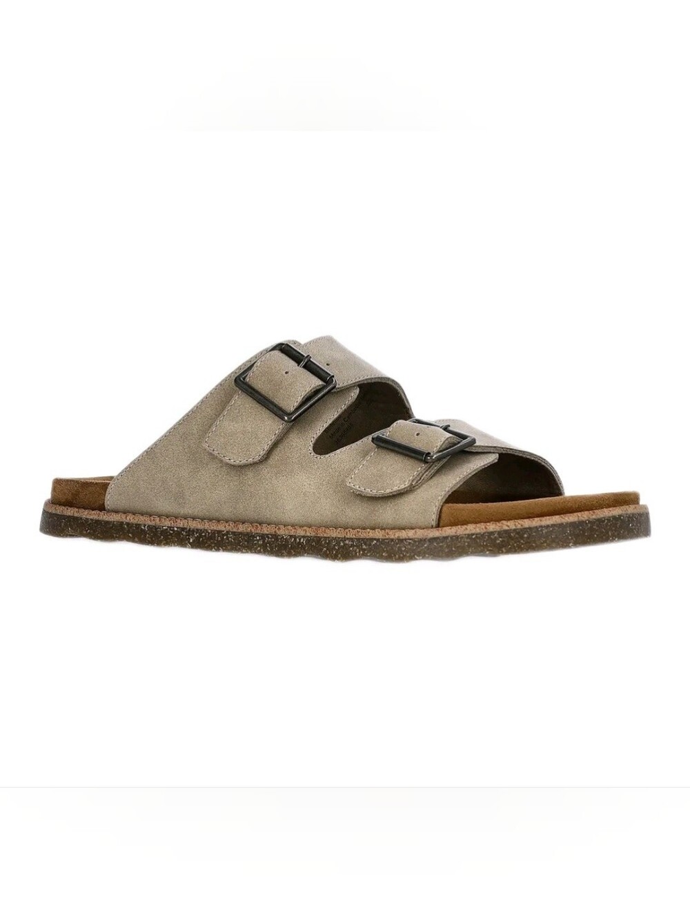 George Men's Hip Strap Sandals Shoes Tan Adjustable Comfort Footbed